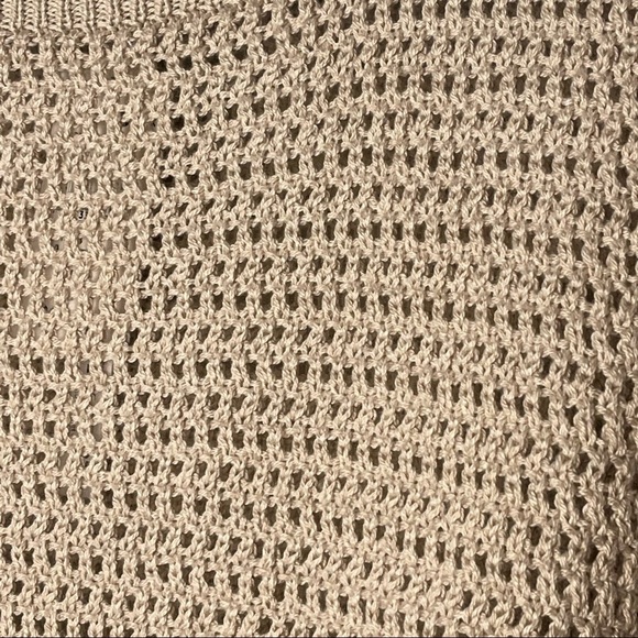 NWT RDI Crochet Mauve Pink Open Stitch Pullover Long Sleeve Size L - Picture 5 of 8